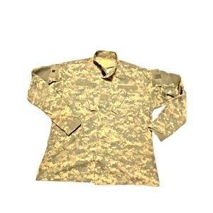 Army Combat Uniform ACU‎ Digital Camouflage Military Jacket Coat Large Long